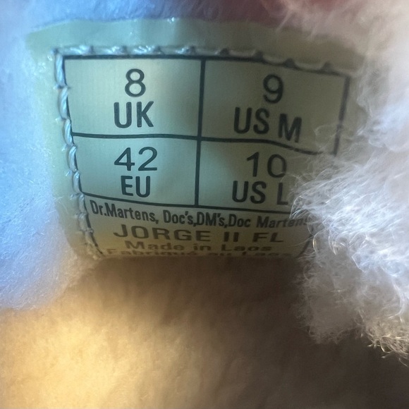 DR MARTENS Jorge II Ambassador Faux Fur Lined Slingback Mules Wmns 10 New No Box - Picture 14 of 14